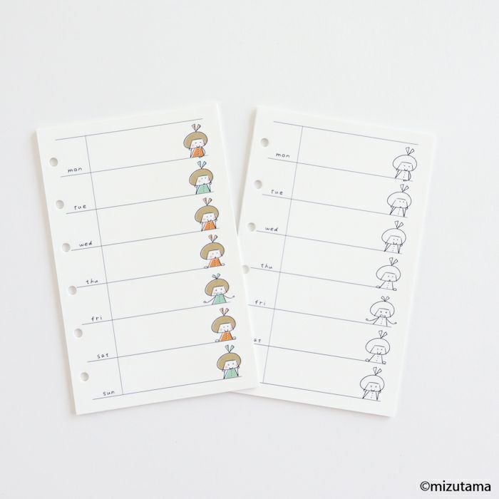 fufufu手帳 ﾘﾌｨﾙM6 ｳｨｰｸﾘｰ  りんちゃん