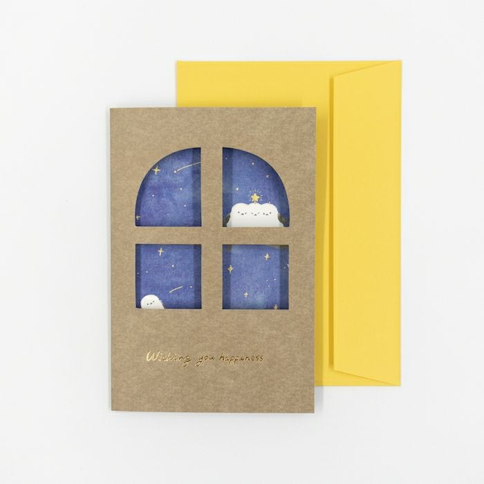 窓あきﾒｯｾｰｼﾞｶｰﾄﾞ 星空ことり