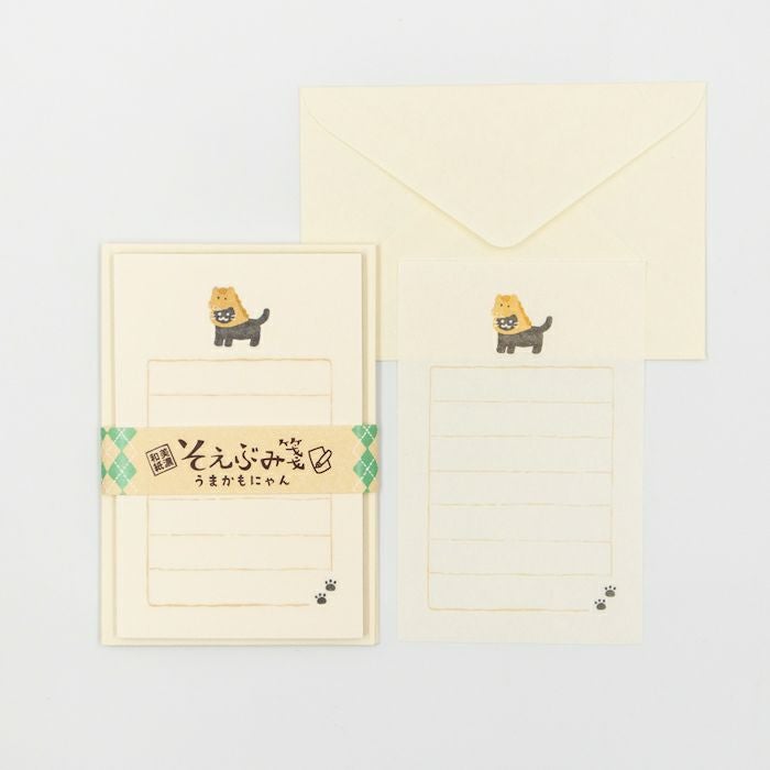 そえぶみ箋 うまかもにゃん | 古川紙工公式オンラインショップ