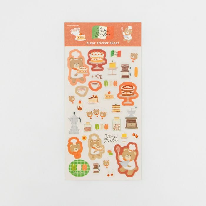 和紙ﾌﾚｰｸｼｰﾙ ﾃﾞｻﾞｰﾄくま ｲﾀﾘｱ