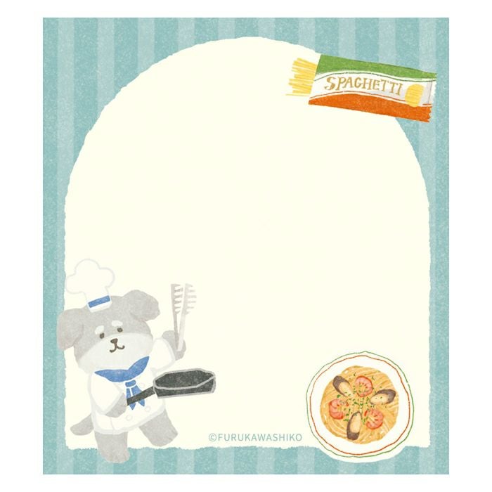 ﾒﾓﾊﾟｯﾄﾞ ﾊﾟｽﾀわんこ ｲﾀﾘｱ