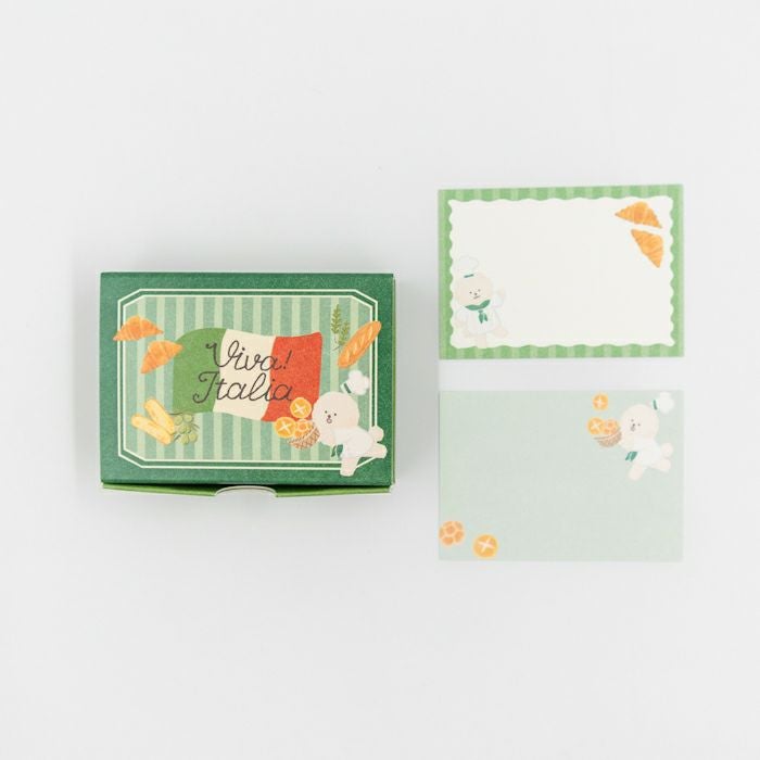 箱入りﾒﾓ ﾊﾟﾝわんこ ｲﾀﾘｱ | 古川紙工公式オンラインショップ