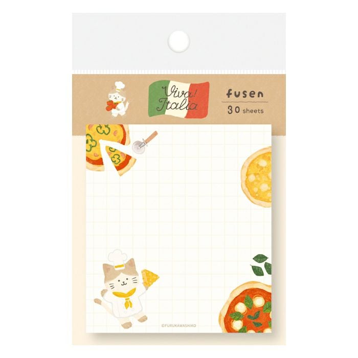 付箋 ﾋﾟｻﾞにゃんこ ｲﾀﾘｱ | 古川紙工公式オンラインショップ