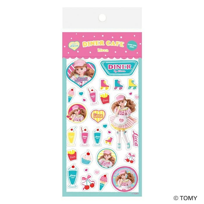 透明ｼｰﾙｼｰﾄ ﾀﾞｲﾅｰｶﾌｪ ﾘｶちゃん