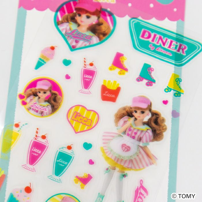 透明ｼｰﾙｼｰﾄ ﾀﾞｲﾅｰｶﾌｪ ﾘｶちゃん