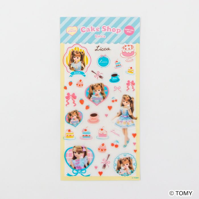 透明ｼｰﾙｼｰﾄ ｹｰｷｼｮｯﾌﾟ ﾘｶちゃん