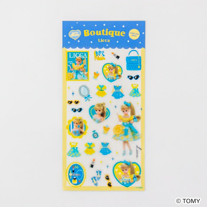 透明ｼｰﾙｼｰﾄ ﾌﾞﾃｨｯｸ ﾘｶちゃん