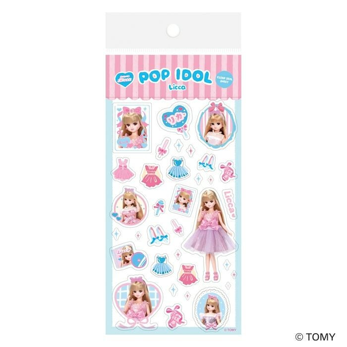 透明ｼｰﾙｼｰﾄ ｱｲﾄﾞﾙ ﾘｶちゃん