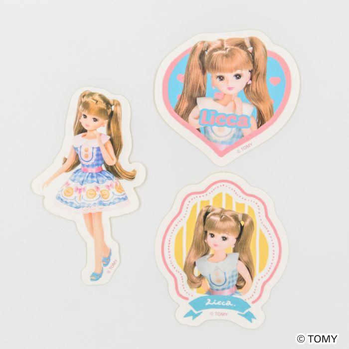 ｽﾃｯｶｰ3柄ｾｯﾄ ｹｰｷｼｮｯﾌﾟ ﾘｶちゃん | 古川紙工公式オンラインショップ