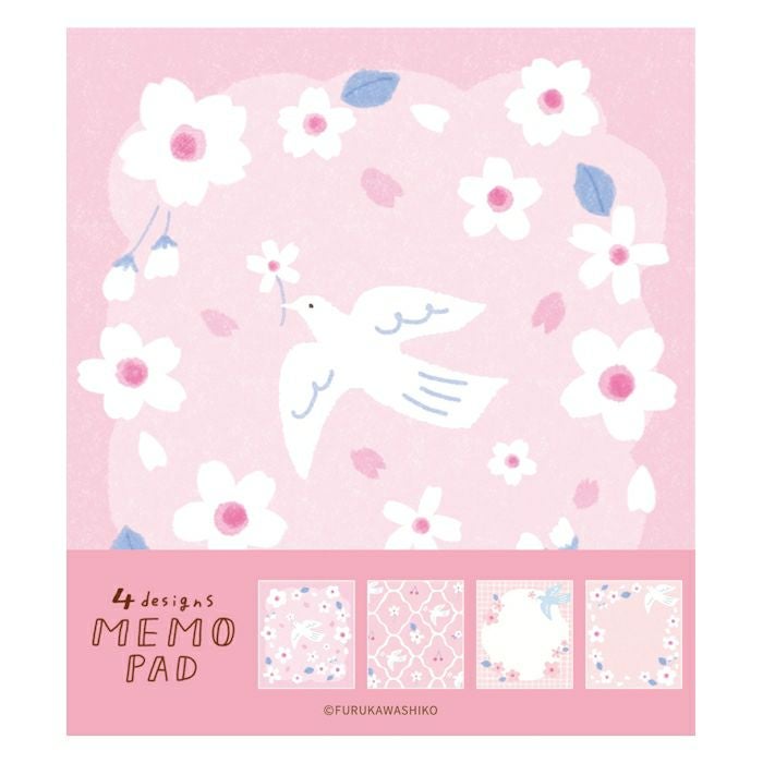 ﾒﾓﾊﾟｯﾄﾞ ｻｸﾗと白い鳥