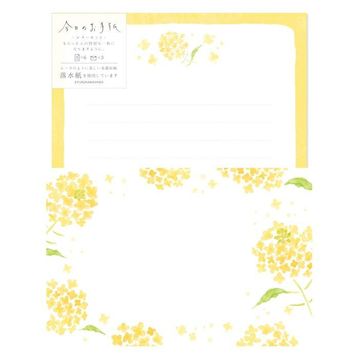 今日のお手紙ﾚﾀｰｾｯﾄ 菜の花