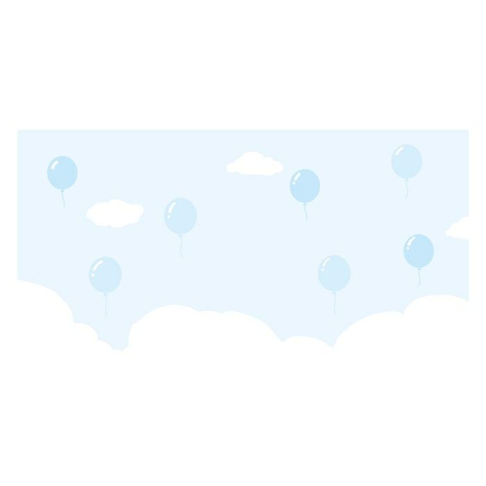 二つ折り色紙 ﾊﾞﾙｰﾝ