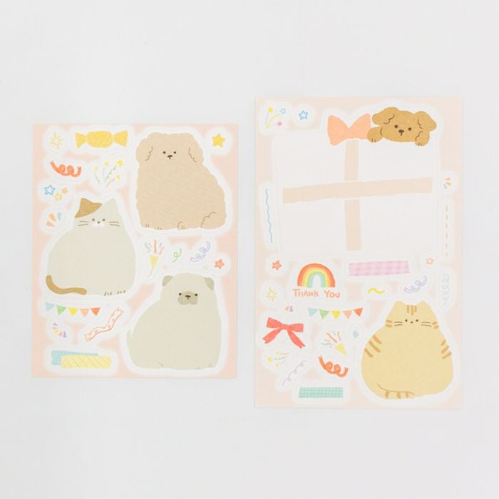 ﾒｯｾｰｼﾞｼｰﾙ どうぶつ