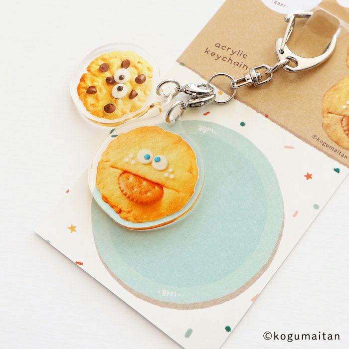 ｱｸﾘﾙ2連ｷｰﾎﾙﾀﾞｰ ぱくべぇー こぐまいたん