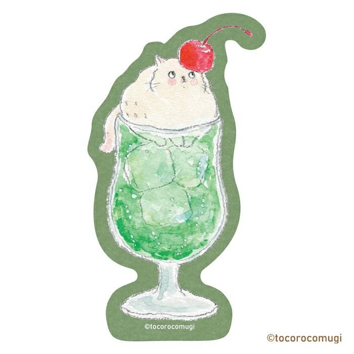 ｽﾃｯｶｰ3柄ｾｯﾄ 喫茶 ﾄｺﾛｺﾑｷﾞ