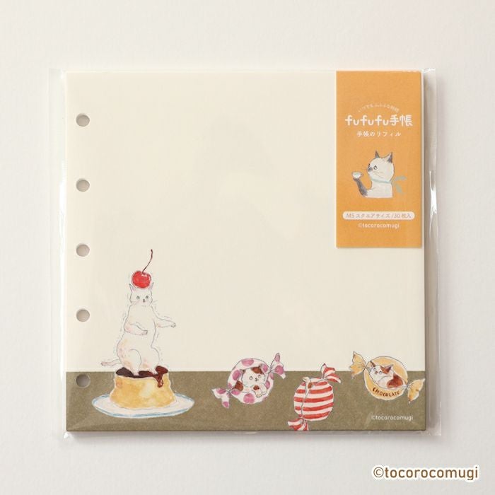 fufufu手帳 ﾘﾌｨﾙM5ｽｸｴｱ ﾄｺﾛｺﾑｷﾞ ｽｲｰﾂ