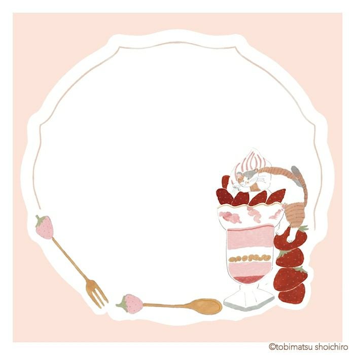 おりがみﾒﾓ いちごｽｲｰﾂ ﾄﾋﾞﾏﾂｼｮｳｲﾁﾛｳ