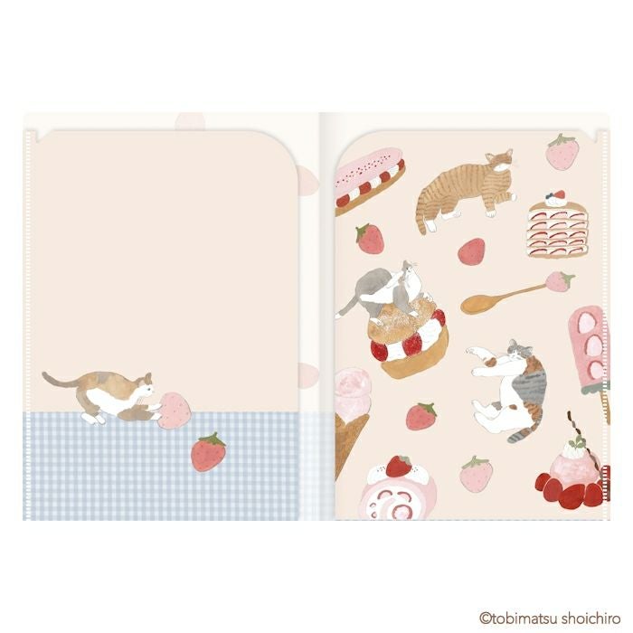 A5ｸﾘｱﾌｧｲﾙ（2PK） いちごｽｲｰﾂ ﾄﾋﾞﾏﾂｼｮｳｲﾁﾛｳ