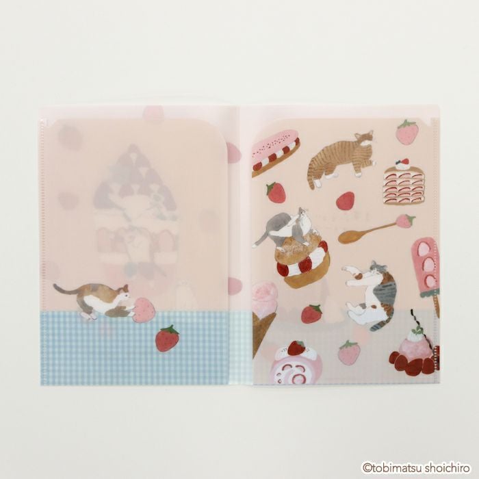 A5ｸﾘｱﾌｧｲﾙ（2PK） いちごｽｲｰﾂ ﾄﾋﾞﾏﾂｼｮｳｲﾁﾛｳ