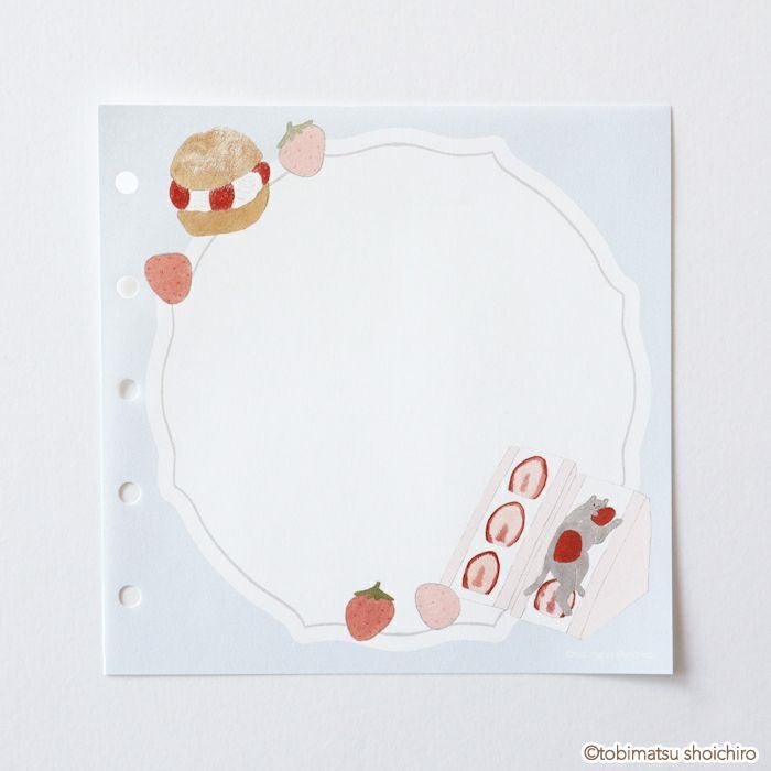 fufufu手帳 ﾘﾌｨﾙM5ｽｸｴｱ ﾄﾋﾞﾏﾂｼｮｳｲﾁﾛｳ いちご