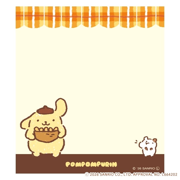 ﾒﾓﾊﾟｯﾄﾞ ﾎﾟﾑﾎﾟﾑﾌﾟﾘﾝ おやつ ｻﾝﾘｵ | 古川紙工公式オンラインショップ