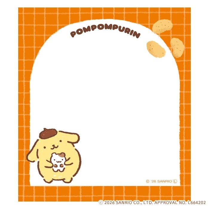 ﾒﾓﾊﾟｯﾄﾞ ﾎﾟﾑﾎﾟﾑﾌﾟﾘﾝ おやつ ｻﾝﾘｵ | 古川紙工公式オンラインショップ