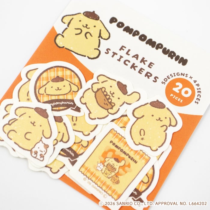 和紙ﾌﾚｰｸｼｰﾙ ﾎﾟﾑﾎﾟﾑﾌﾟﾘﾝ おやつ ｻﾝﾘｵ | 古川紙工公式オンラインショップ