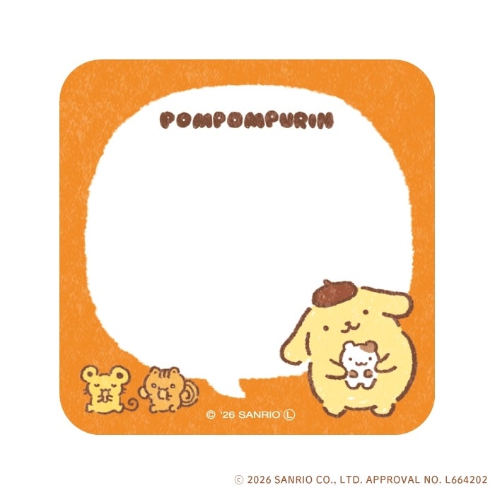 伝言ふせん ﾎﾟﾑﾎﾟﾑﾌﾟﾘﾝ おやつ ｻﾝﾘｵ | 古川紙工公式オンラインショップ