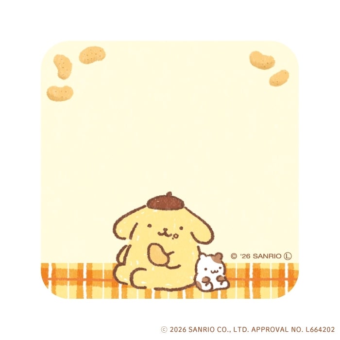 伝言ふせん ﾎﾟﾑﾎﾟﾑﾌﾟﾘﾝ おやつ ｻﾝﾘｵ | 古川紙工公式オンラインショップ