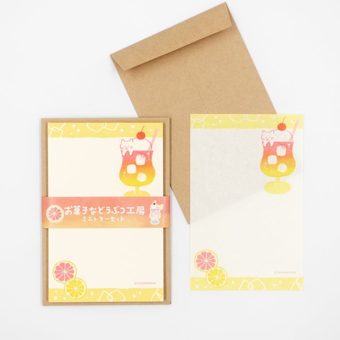 ﾐﾆﾚﾀｰｾｯﾄ ｿｰﾀﾞにゃんこ お菓子などうぶつ工房 | 古川紙工公式