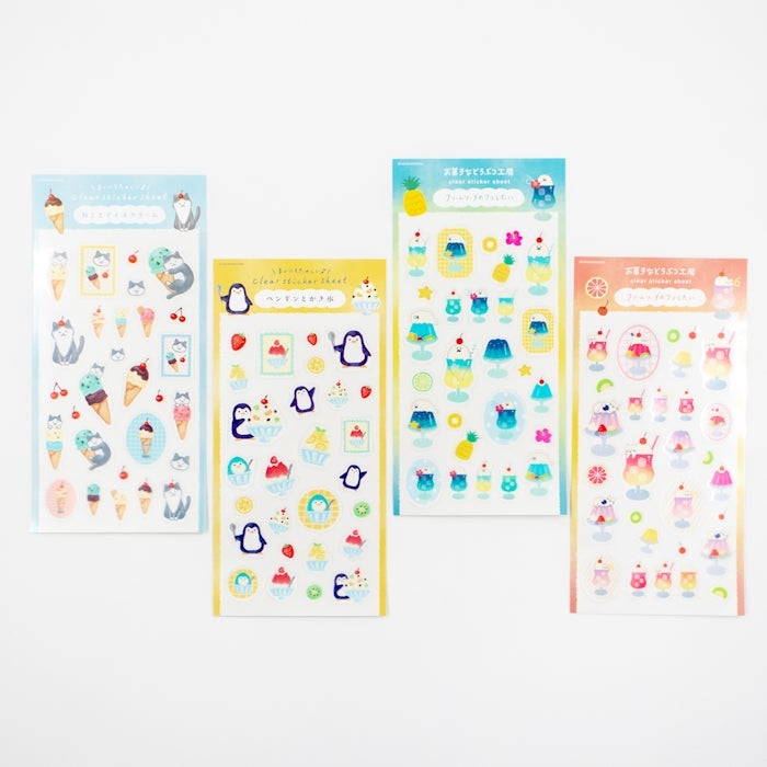 透明ｼｰﾙｼｰﾄ ｿｰﾀﾞにゃんこ お菓子などうぶつ工房 | 古川紙工公式