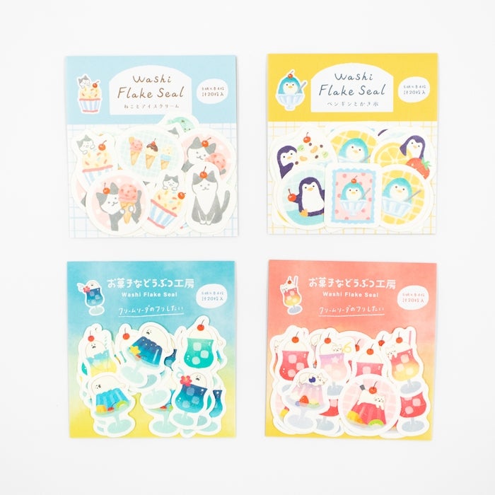なつひろ様ご確認用☆お菓子詰め合わせ☆和紙シール 限定 エスシー お菓子×古川紙工 透明シートシール タラタラしてんじゃ