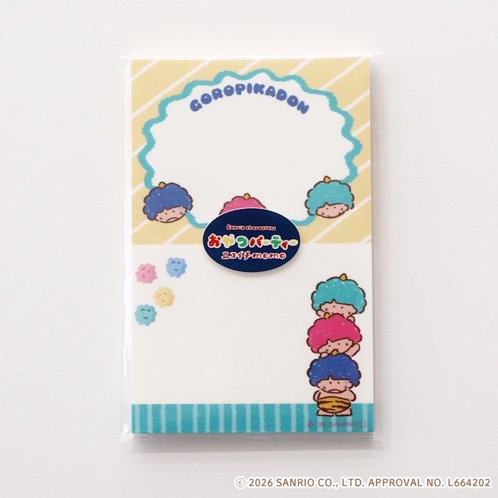ｵﾝﾗｲﾝ限定 ﾆｺｲﾁmemo ｻﾝﾘｵ ｺﾞﾛﾋﾟｶﾄﾞﾝ おやつ | 古川紙工公式オンライン