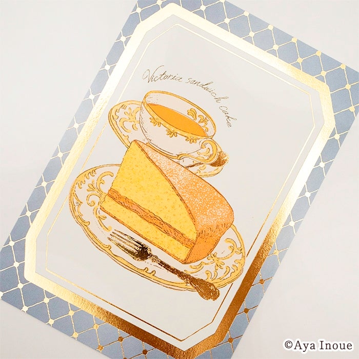 箔押しﾎﾟｽﾄｶｰﾄﾞ ｳﾞｨｸﾄﾘｱｹｰｷ | 古川紙工公式オンラインショップ