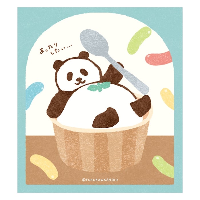 パンダ　チケット風メモ　Pandamart　トリプルメモ ﾒﾓﾊﾟｯﾄﾞ まったりﾊﾟﾝﾀﾞ | 古川紙工公式オンラインショップ