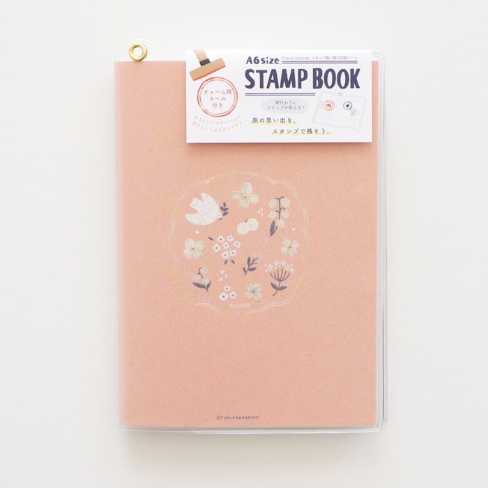 ｽﾀﾝﾌﾟ帳A6 花と小鳥