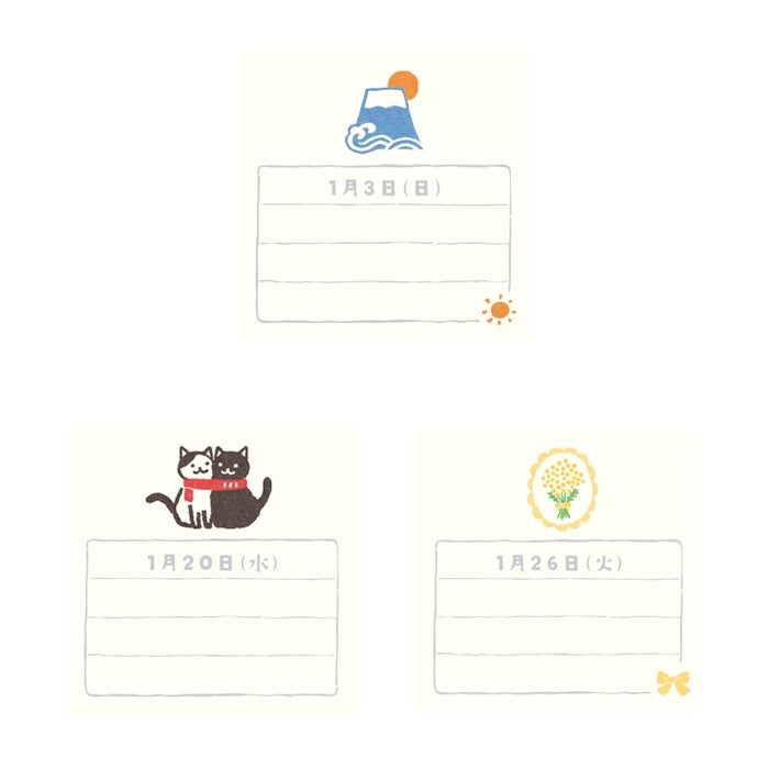 日めくりｶﾚﾝﾀﾞｰ そえぶみ箋 2027