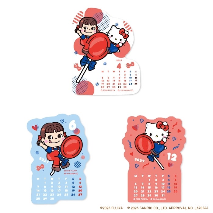  ｼｰﾙｶﾚﾝﾀﾞｰ PEKO×HELLO KITTY 2027