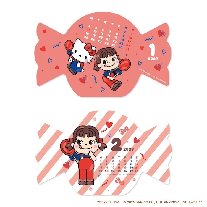  ﾀﾞｲｶｯﾄｶﾚﾝﾀﾞｰ PEKO×HELLO KITTY 2027