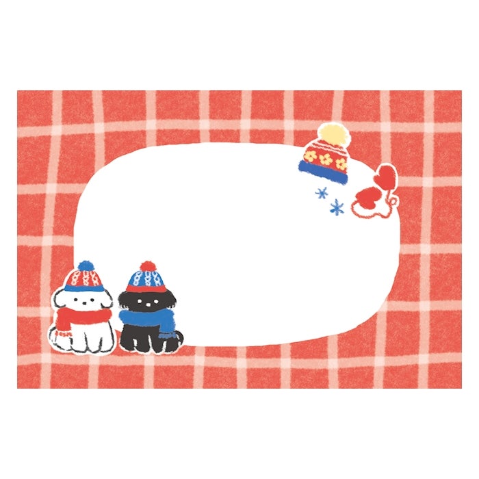 今日のお手紙ﾚﾀｰｾｯﾄ 雪といぬ