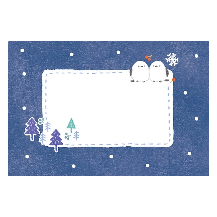 今日のお手紙ﾚﾀｰｾｯﾄ 雪とことり