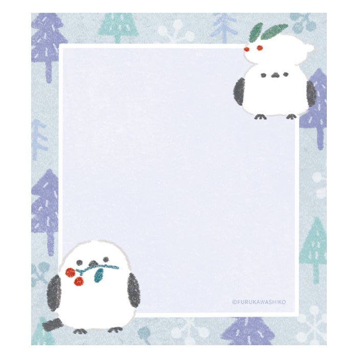ﾒﾓﾊﾟｯﾄﾞ 雪とことり